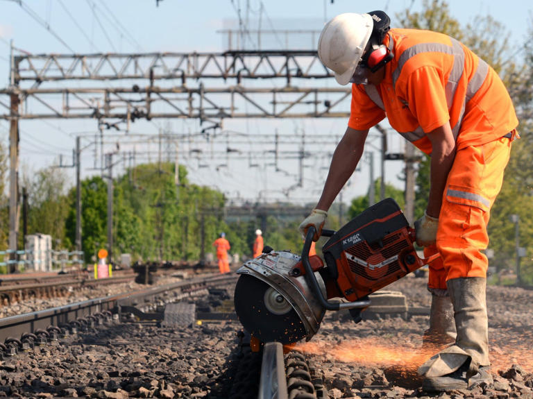 Work taking place on the West Coast main line at Watford in May 2014_cropped.jpg