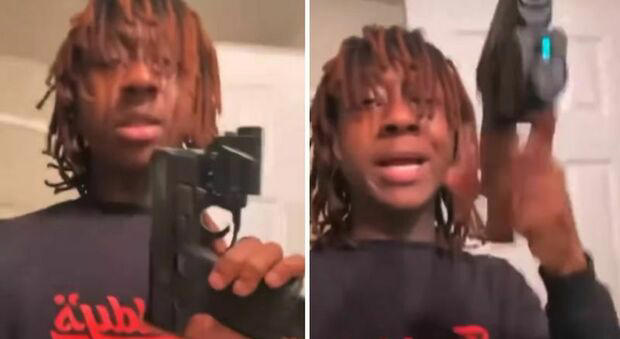 rapper con la pistola in mano si spara per sbaglio in testa durante un video sui social: rylo huncho muore a 17 anni