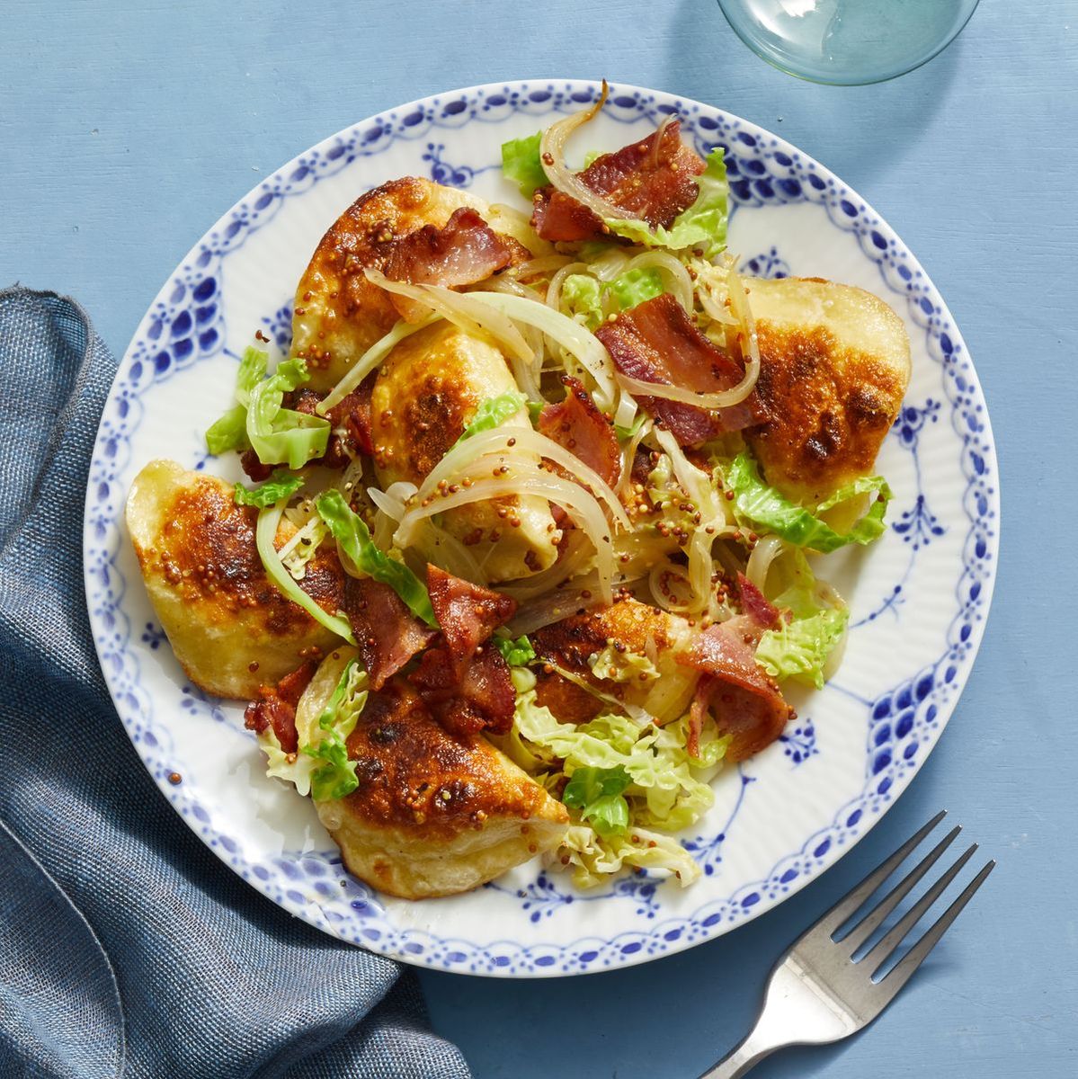 23) Pierogi with Sautéed Cabbage