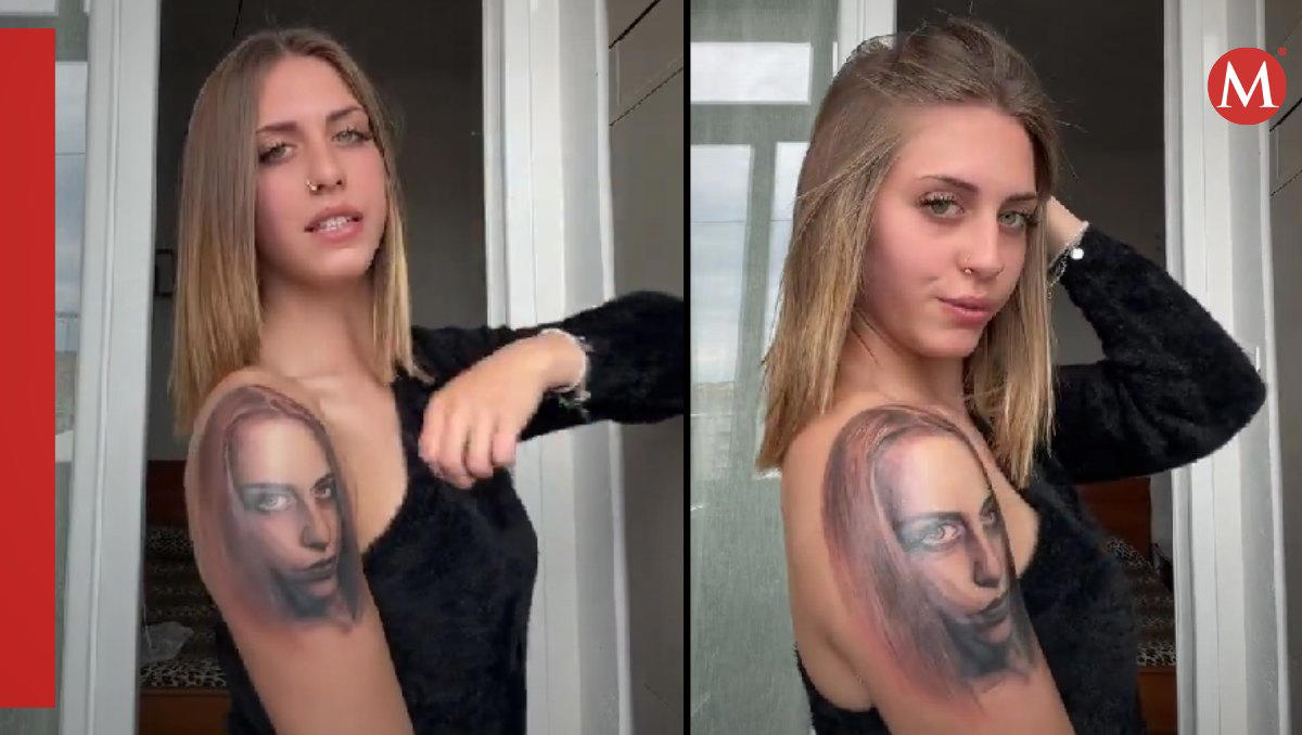 mujer es criticada en redes por tatuarse su propio rostro en el brazo; “otro nivel de egocentrismo” | video