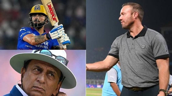 'don't say one word to virat kohli...': de villiers blasts gavaskar for laying into 'india's hero' over strike-rate row