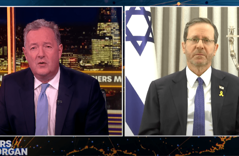 president isaac herzog defends israel's conduct in the war on piers morgan uncensored