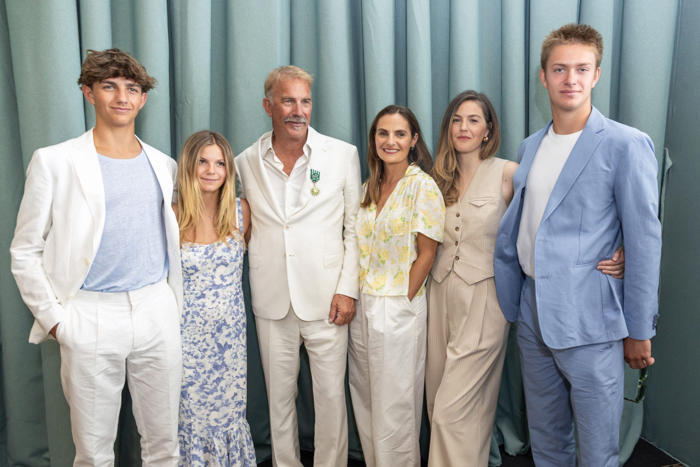 kevin costner brings 5 of his kids on work trip, but they ditch him: ‘we came to france to be as a family’