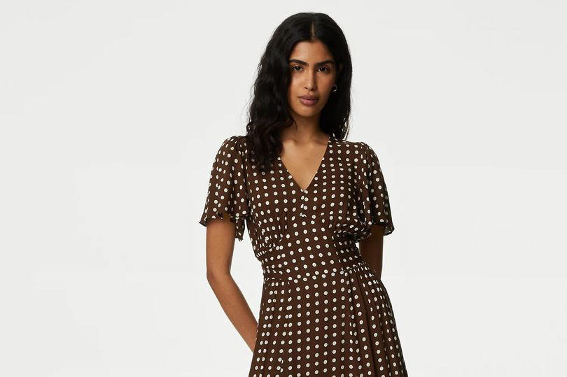 m&s just launched a brown polka dot dress to rival kate middleton’s sold out rixo one