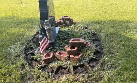 Bay Co. resident angry over removal of decorations at cemetery