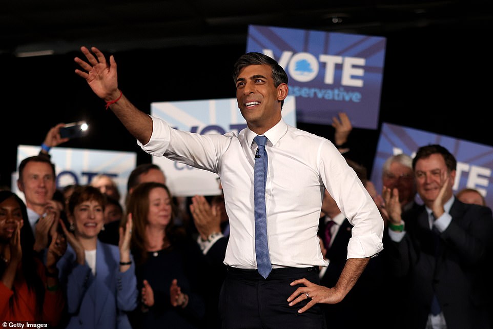 Rishi Sunak INSISTED on braving the rain for his election speech