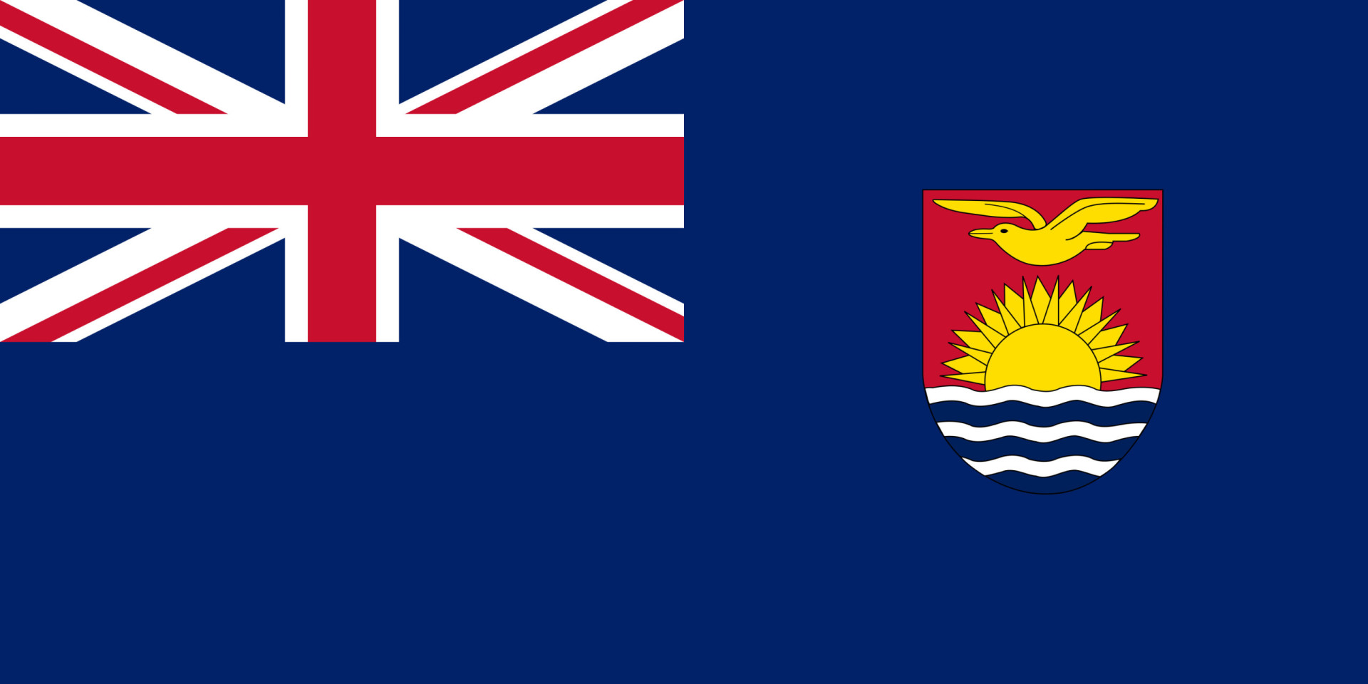 <p>Kiribati used to be a colony of the United Kingdom before it gained independence on July 12, 1979. Before independence, it was known as the Gilbert and Ellice Islands Colony, the flag of which is pictured here.</p><p>You may also like:<a href="https://www.starsinsider.com/n/135007?utm_source=msn.com&utm_medium=display&utm_campaign=referral_description&utm_content=717375en-us"> The real impact of alcohol in your body</a></p>