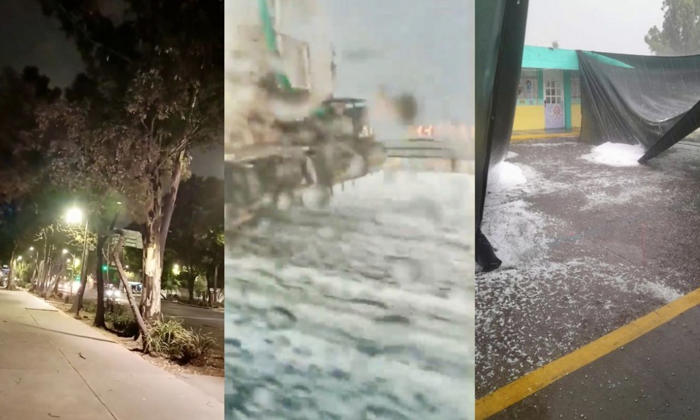 tormentas inesperadas: lluvias con granizo en ecatepec y alerta por fuertes vientos en la cdmx