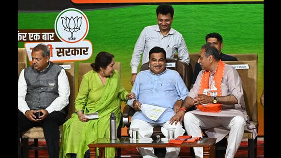 what congress couldn’t do in 60 years, we did in 10 years: nitin gadkari says in chandigarh