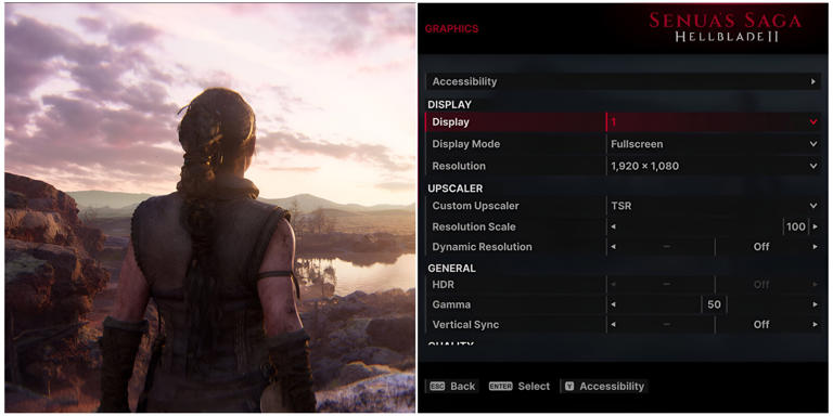 Senuas Saga Hellblade 2 Optimized Graphics Settings