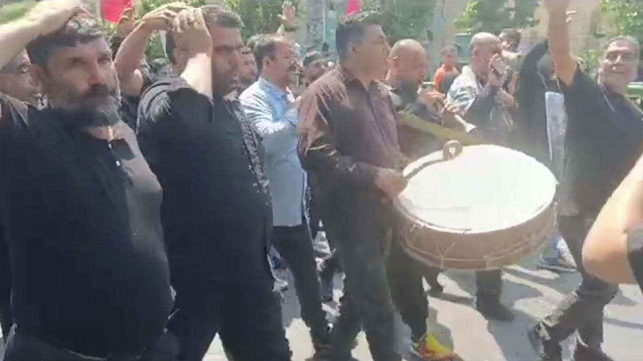 Locals hold procession for Iran president after helicopter crash