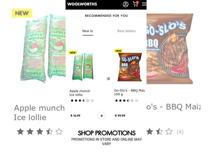 woolworths responds to r100 go-slo snacks on ‘website’