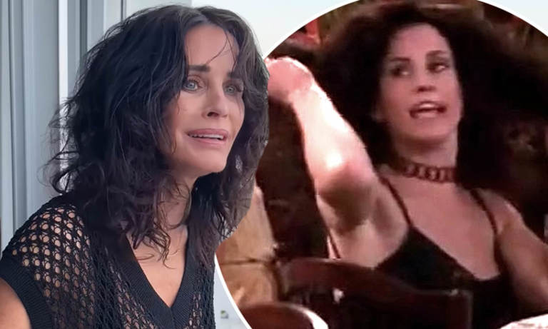 Courteney Cox Revives Iconic 'Friends' Scene Amidst Humid Miami Weather