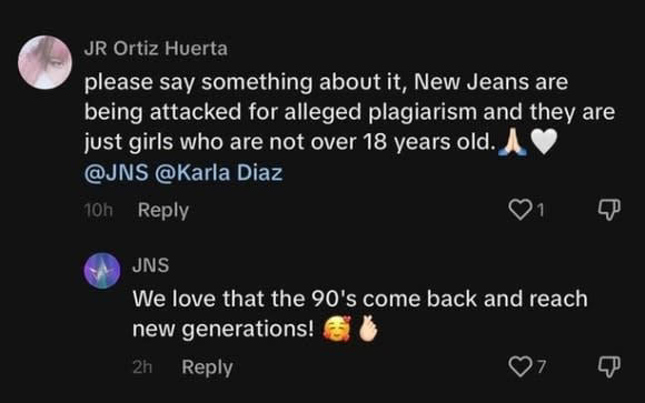 newjeans、90年代のメキシコのガールズグループに類似？jeansメンバーが言及