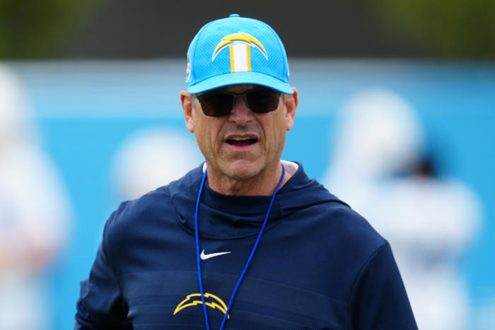 jim harbaugh already making major changes with los angeles chargers