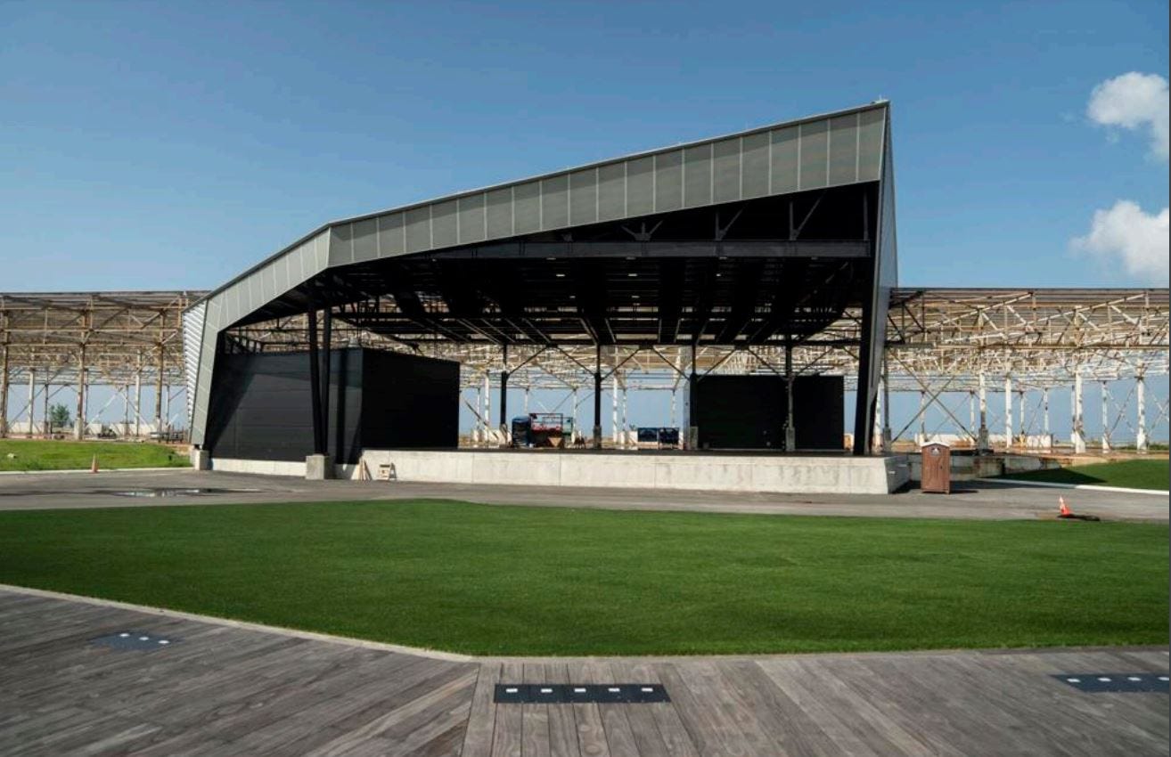 Almost Showtime For Terminal B Amphitheater At Outer Harbor