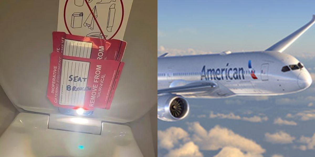une hôtesse de l’air d’american airlines enregistre une fillette de 9 ans dans les toilettes de l’avion