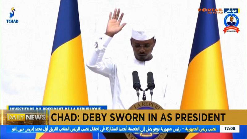 chad: idriss déby sworn in as president following disputed elections