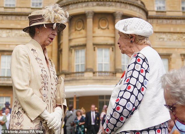 Princess Anne Meets With Her Godson Crown Prince Haakon Of Norway