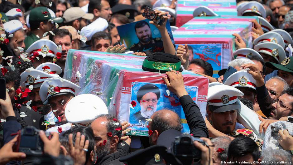 iran buries late president ebrahim raisi in home city