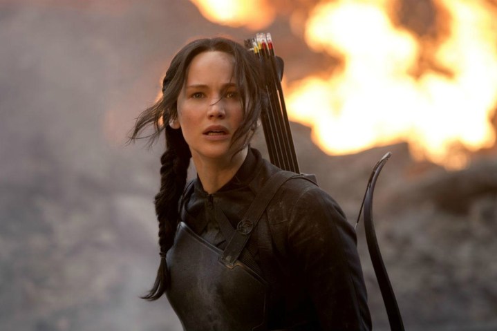 <p>The entire Hunger Games franchise leaves Netflix at the end of the month. Because it’s the final chance to watch it on the streamer for the foreseeable future, we’ll spotlight the last film of the four, <a href="https://www.digitaltrends.com/movies/weekend-box-office-the-hunger-games/">The Hunger Games: Mockingjay — Part 2</a>. At the end of the third film, a brainwashed Peeta (Josh Hutcherson) attacked Katniss (Jennifer Lawrence), nearly ending her life. By seeing the evil of the Capitol firsthand, Katniss finally agrees to serve as the Mockingjay, the symbol for the rebellion.</p><p>Now, it’s personal between Katniss and President Snow (Donald Sutherland), the tyrannical leader of Panem. Katniss, Peeta, Gale (Liam Hemsworth), Finnick (Sam Claflin), and other rebels embark on a mission to the Capitol to liberate the citizens of Panem once and for all. In the thrilling finale of a beloved series, Katniss risks it all to assassinate President Snow. Yet, the “girl on fire” slowly learns of an even greater danger that threatens the future of Panem.</p><p>Stream <a href="https://www.netflix.com/watch/80057972?source=35">The Hunger Games: Mockingjay — Part 2</a> on Netflix.</p>