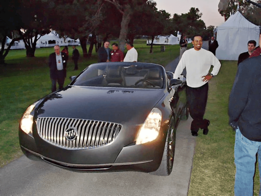 Tiger Woods and the Buick Velite.