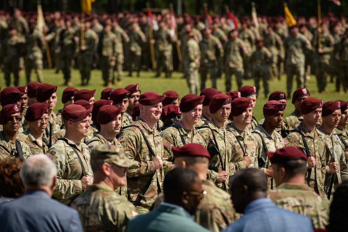 Impressive display: Army's 82nd Airborne Division submits for review at ...