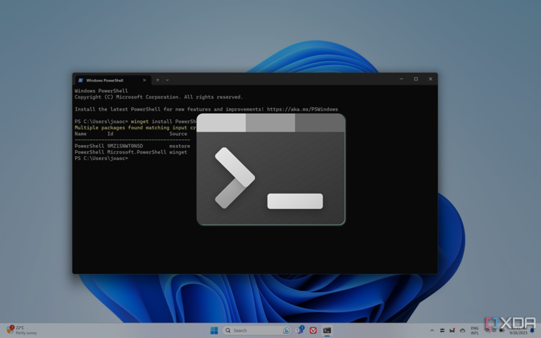 Windows Terminal header