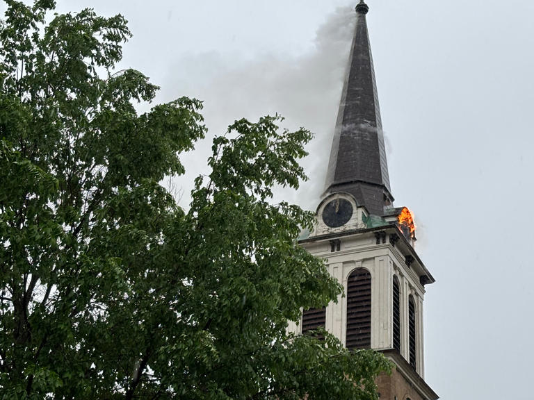 Madison firefighters respond to fire at Holy Redeemer Catholic Church