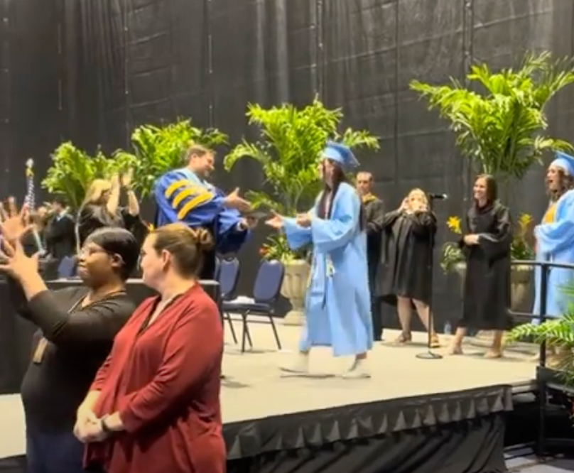 'Madison Strong': Paralyzed Stabbing Victim Walks Across Stage For ...