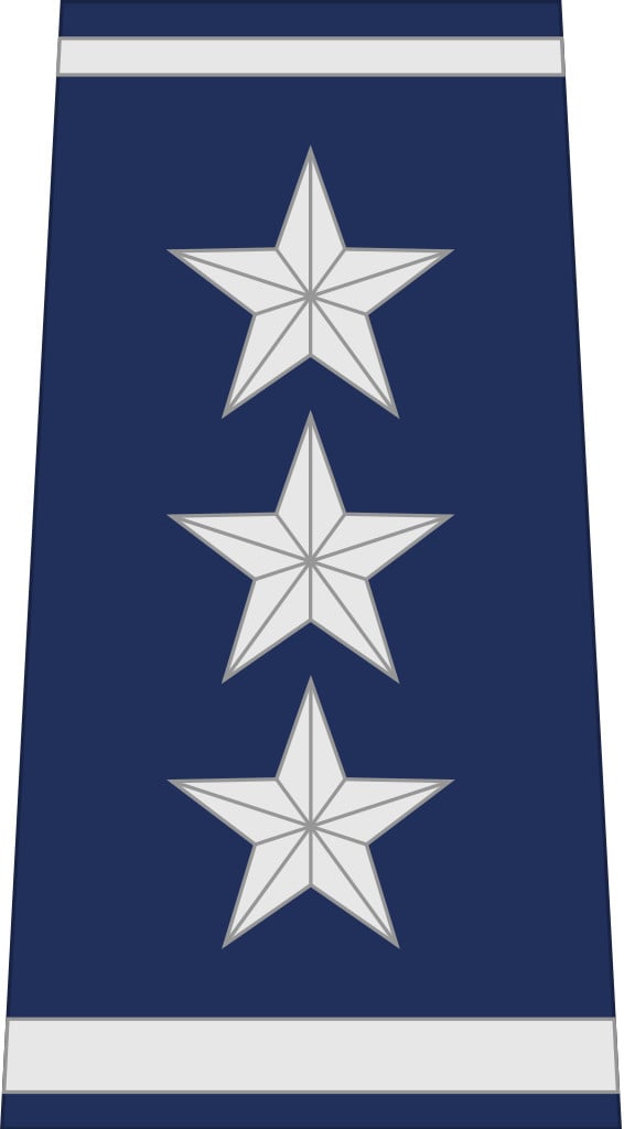 <p>A three-star general, the rank of O-9 Lieutenant General is generally only achieved by no more than 25% of all Air Force general officers. Lieutenant Generals may command a MAJCOM or in a high-level position inside the Pentagon. Earnings range between $217,152 and $221,900 annually. </p><p><span>Would you please let us know what you think about our content? <p>Agree? Tell us by clicking the “Thumbs Up” button above.</p> Disagree? Leave a comment telling us what you’d change.</span></p>
