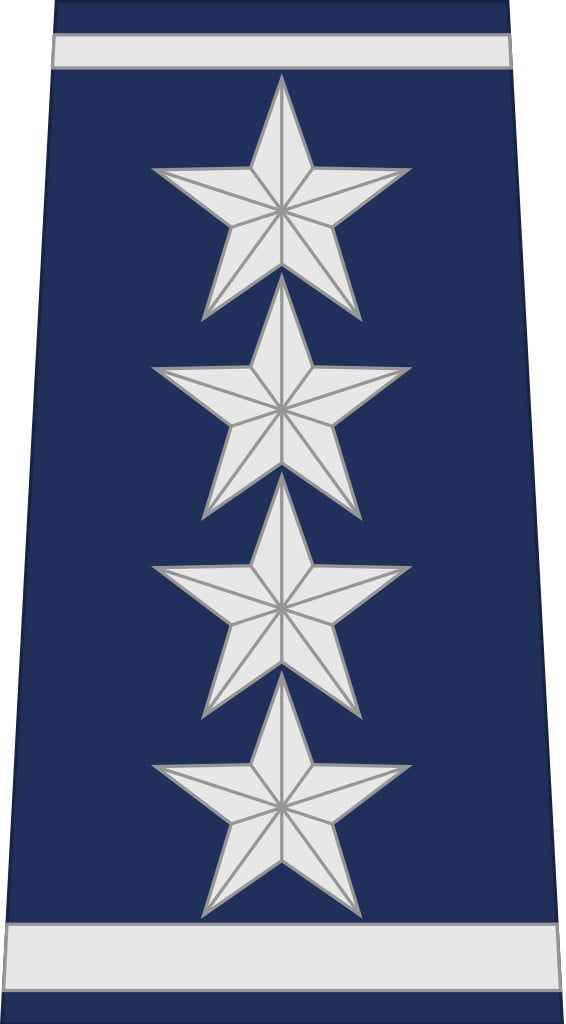 <p>As a four-star General in the Air Force, you have the highest rank available, with no more than 25% of all Air Force general officers earning this role. As of 2024, only 13 four-star generals are in the Air Force. This rank earns an annual salary of $221,900. </p><p><span>Would you please let us know what you think about our content? <p>Agree? Tell us by clicking the “Thumbs Up” button above.</p> Disagree? Leave a comment telling us what you’d change.</span></p>