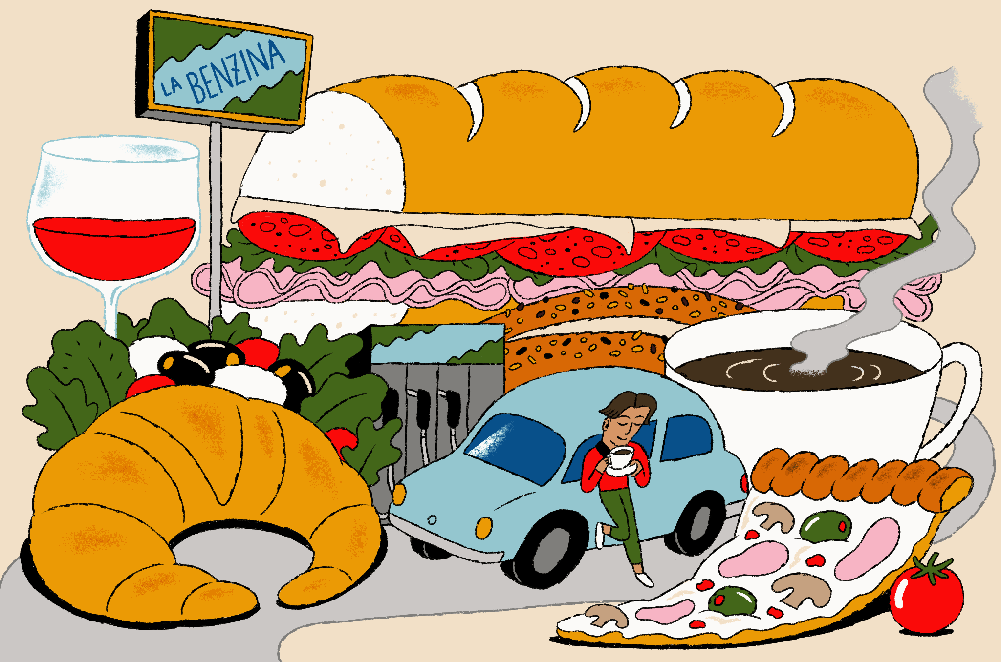 the case for eating at italian gas stations