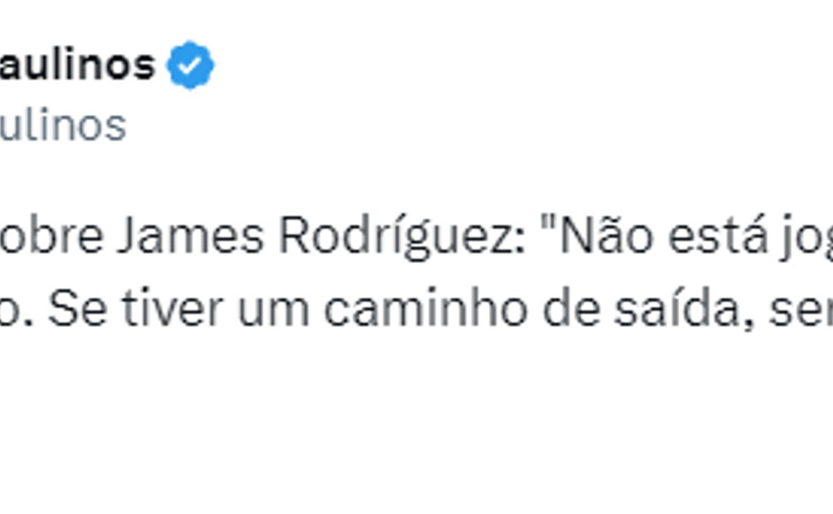 James Rodríguez, do São Paulo, é aprovado agora para reforçar rival do ...