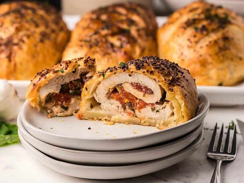 <p>Bruschetta stuffed chicken breasts made in the air fryer are a creative and flavorful dinner option. Each bite is filled with the fresh tastes of tomato, basil, and mozzarella<strong>.</strong></p><p><strong>Get The Recipe: </strong><a href="https://xoxobella.com/air-fryer-bruschetta-stuffed-chicken-breasts/"><strong>Air Fryer Chicken Breasts</strong></a></p>