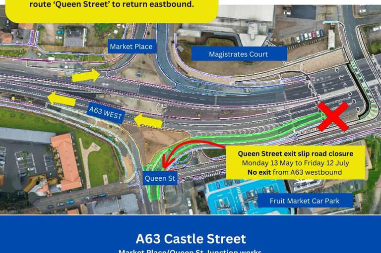 Hull motorists should 'plan ahead' as A63 Castle Street scheme brings ...