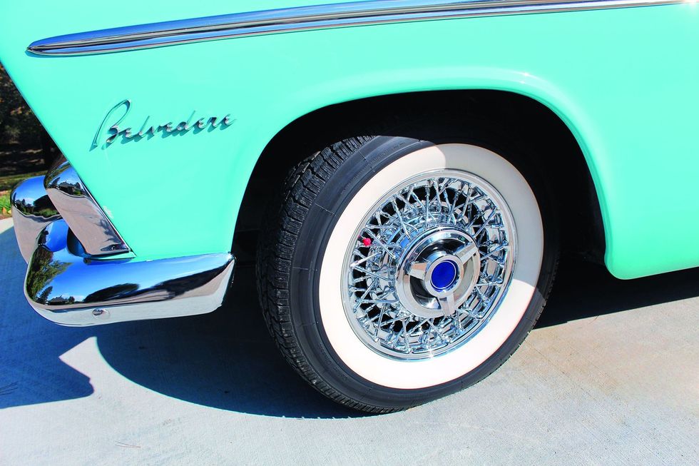 this hemi-powered 1955 plymouth belvedere is minty fresh