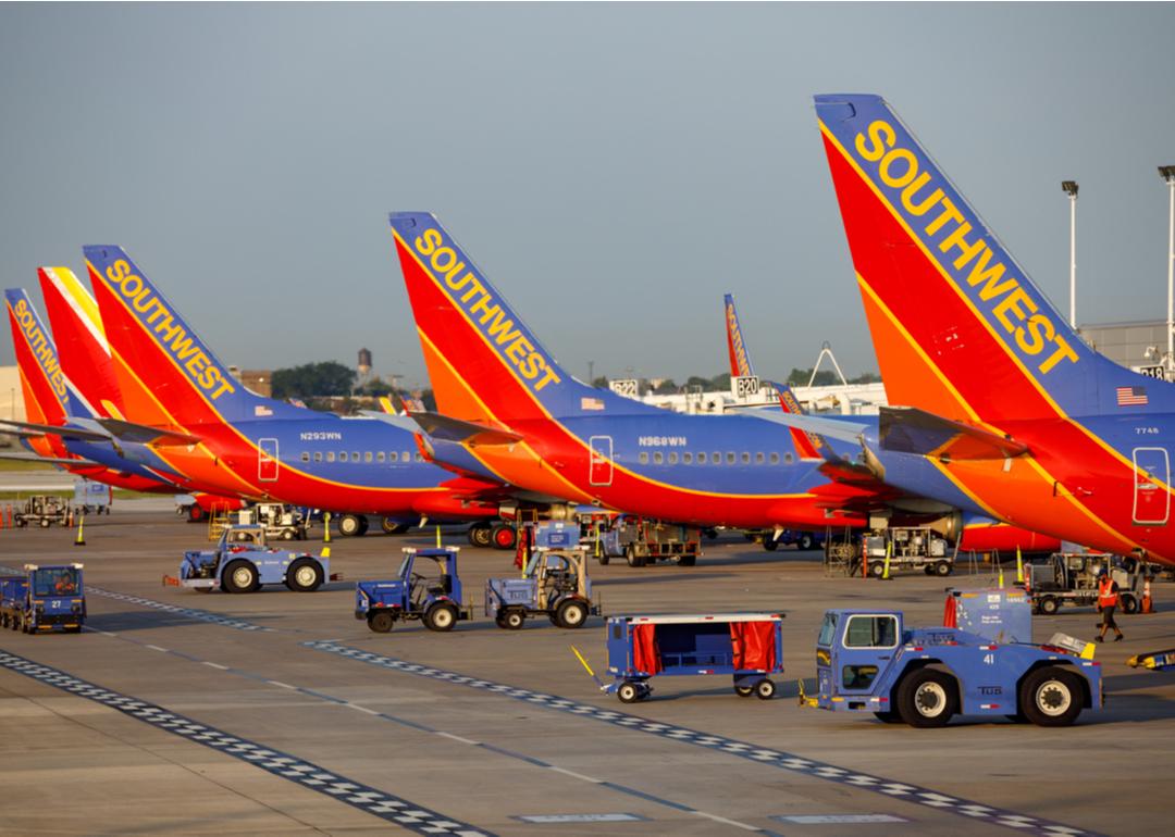 <p>- Minimum seat pitch: 31<br> - Maximum seat pitch: 33<br> - Minimum seat width: 17<br> - Maximum seat width: 17.8</p>  <p>While Southwest frequent flyers have learned to "game" the first-come-first-served seat selection process by checking in for their flights as soon as they're eligible, even those in Zone A in the boarding line at the gate can't get a leg up on the extra room.</p>  <p>In Southwest's all-economy class fleet of Boeing 737s, air travelers will find a relative amount of uniformity in seat comfort and roominess—with zero seating upgrades and no calling dibs on seats in advance. Its two larger planes—the <a href="https://www.seatguru.com/airlines/Southwest_Airlines/Southwest_Airlines_Boeing_737_Max_8.php">737 MAX 8</a> and <a href="https://www.seatguru.com/airlines/Southwest_Airlines/Southwest_Airlines_Boeing_737-800_new.php">737-800</a>, both with a 175-passenger capacity—offer the most legroom, but it's just an inch or two more than the <a href="https://www.seatguru.com/airlines/Southwest_Airlines/Southwest_Airlines_Boeing_737-700_new.php">737-700 model</a>.</p>  <p>For "<a href="https://www.southwest.com/help/booking/extra-seat-policy">customers of size</a>," an additional seat can be purchased ahead of time and refunded later—but even if you take your chances that the flight's not sold out and extra seats will be available, you'll need to consult a departure gate agent upon arrival. Only they can advise whether Southwest can offer a complimentary additional seat and provide you with a boarding document to place on the empty seat next to you.</p>