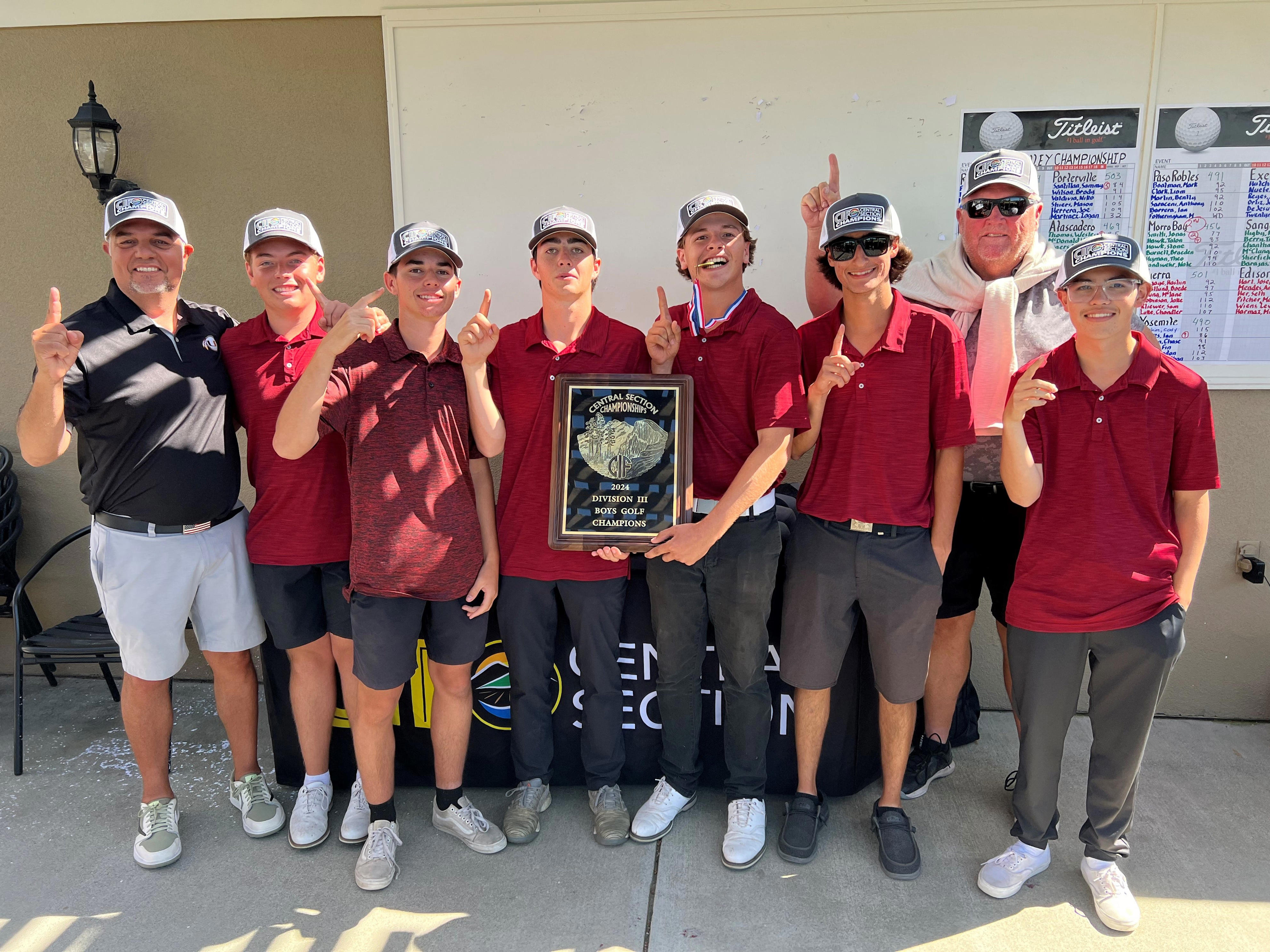 'It Was Epic': Tulare Union Wins Central Section Boys Golf Championship