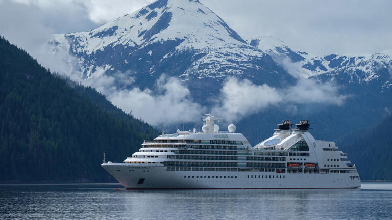 The Seabourn Odyssey in Alaska.