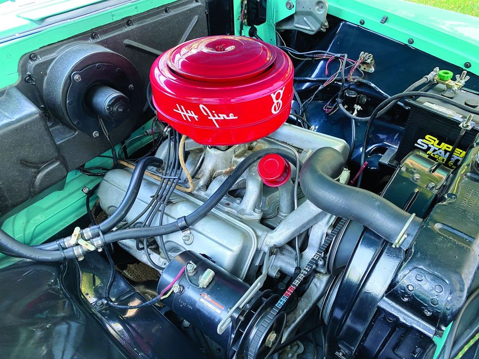 this hemi-powered 1955 plymouth belvedere is minty fresh