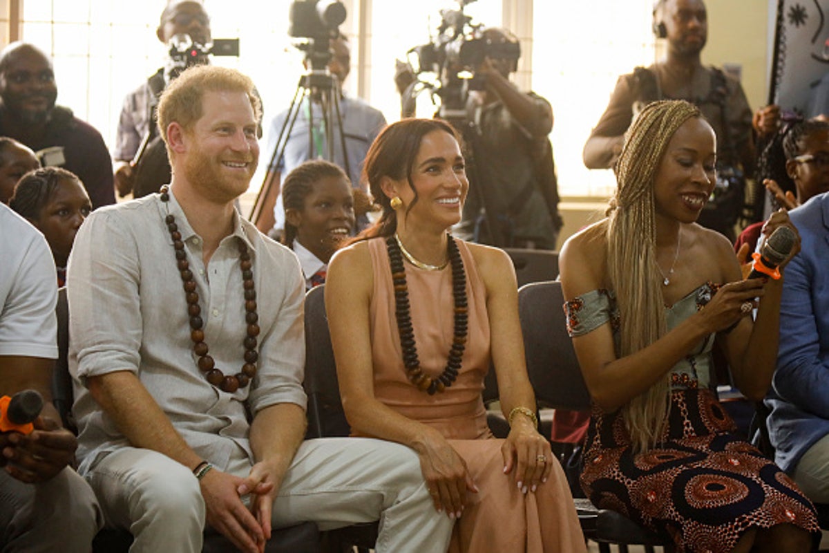 meghan markle gushes over prince harry during nigeria visit: ‘you see why i’m married to him?’