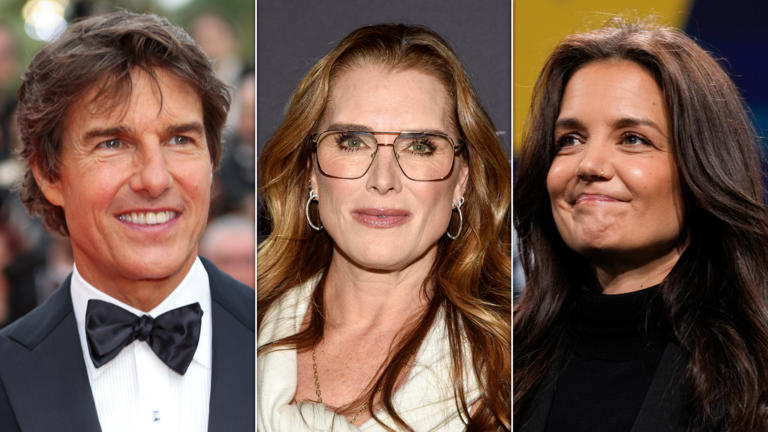 Tom Cruise, Brooke Shields and Katie Holmes. (Photo: Left: Vianney Le Caer/Invision/Associated Press; Center: Evan Agostini/Invision/Associated Press; Right: Seth Wenig/Associated Press)