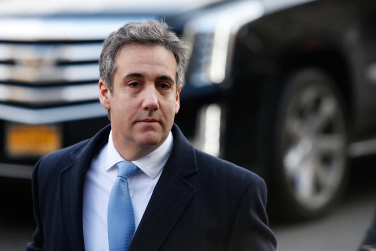 Michael Cohen appears in New York City on December 12, 2018. Judge Juan Merchan on Friday asked Manhattan District Attorney Alvin Bragg’s office to instruct Cohen to not make public comments about Trump’s hush money trial.