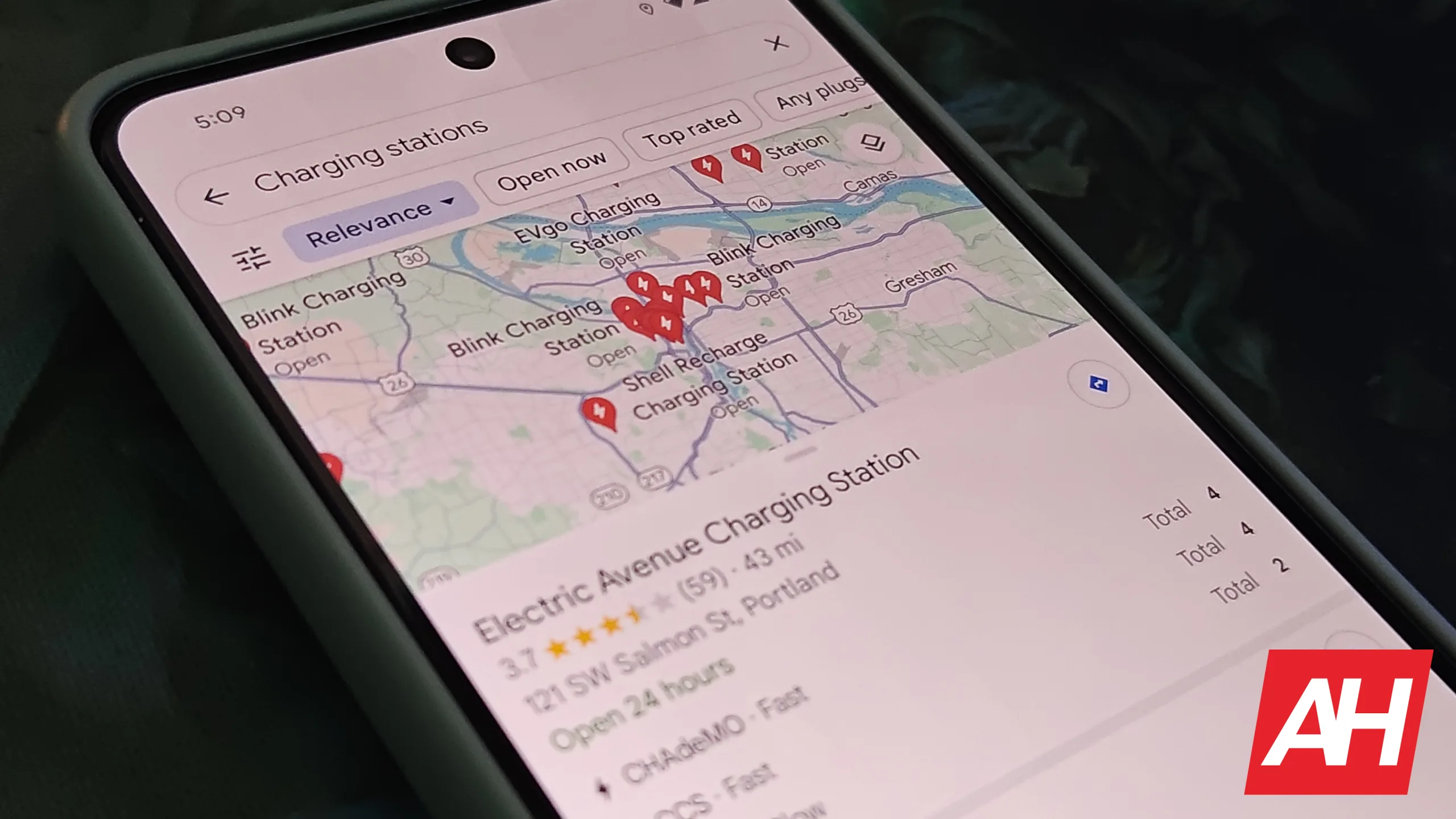Google Maps update to show EV charging stations more easily