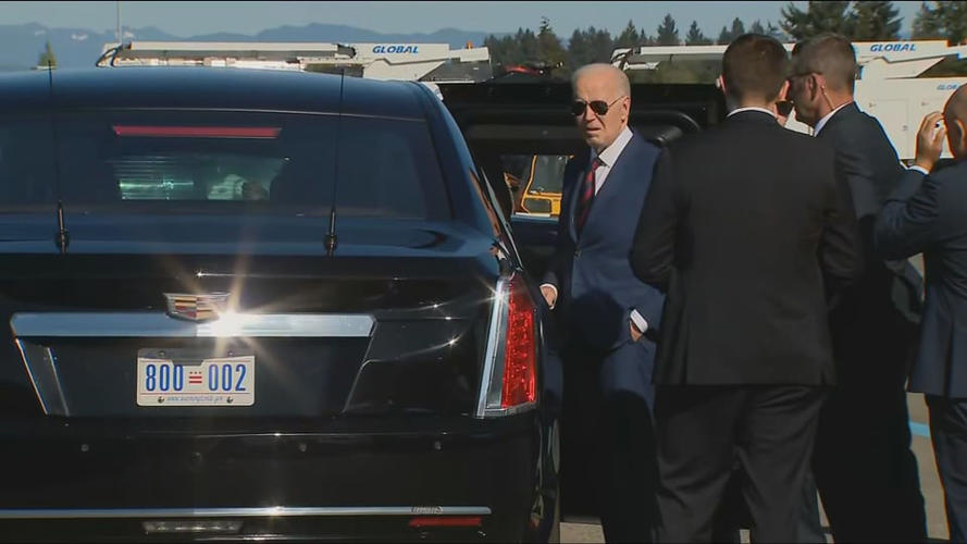 VIDEO: President Biden arrives in Seattle