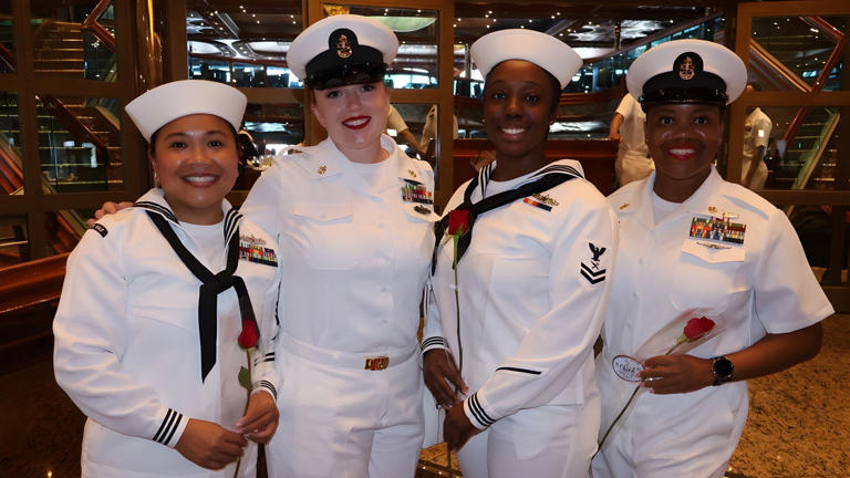Carnival Cruise Line honored military women during its inaugural Fleet Week in Miami, Florida.