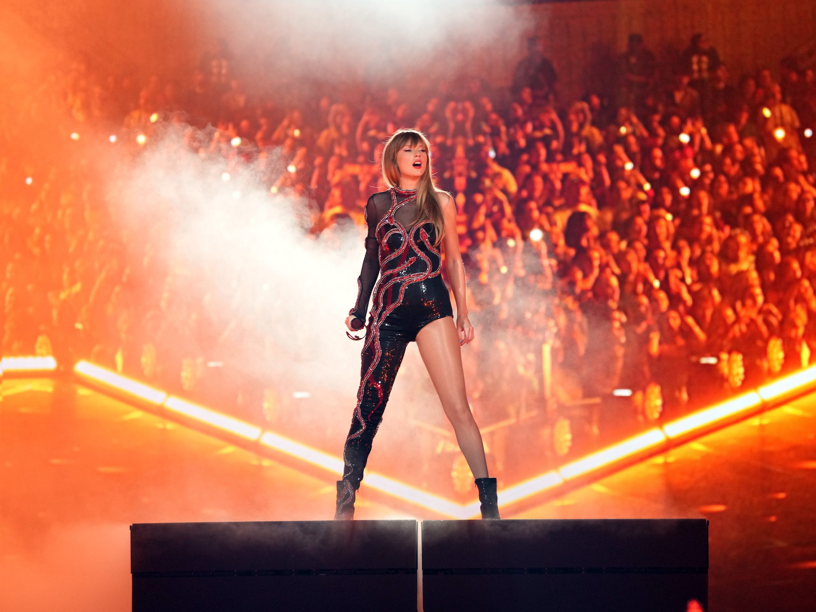 <p>"Don't Blame Me" is the sole non-single that Swift performs during the tour's "Reputation" segment. The fan-favorite track is often cited as <a href="https://www.businessinsider.com/taylor-swift-eras-tour-setlist-best-worst-songs-2023-8">a highlight of the show</a>.</p>
