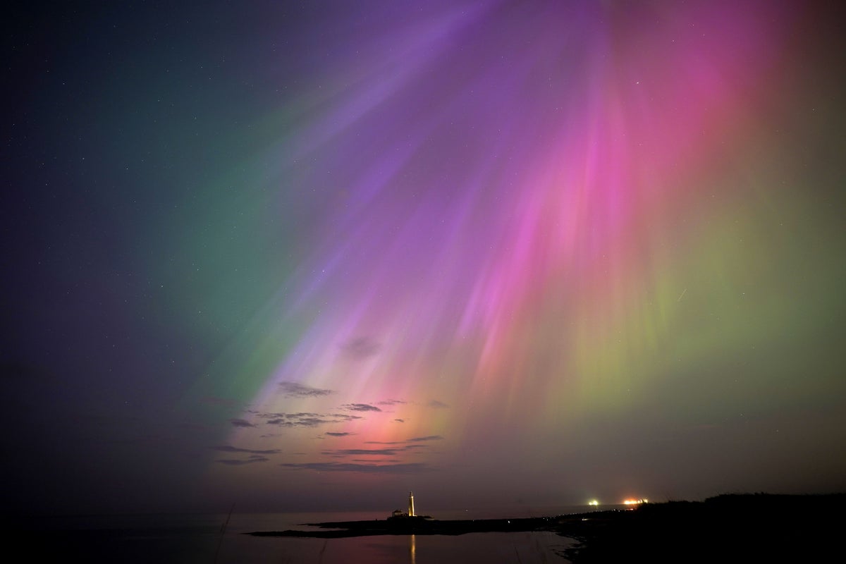 ‘stunning’ northern lights spotted across the uk
