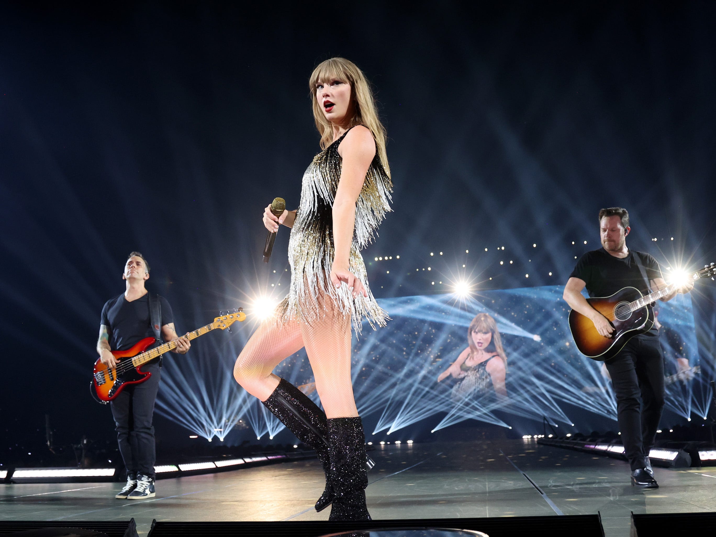 <p>The newest "Fearless" look that Swift debuted in France is a solid, mid-tier choice. It's much better than the era's stringy options, though it doesn't measure up to the original fringe-covered mini dress.</p>